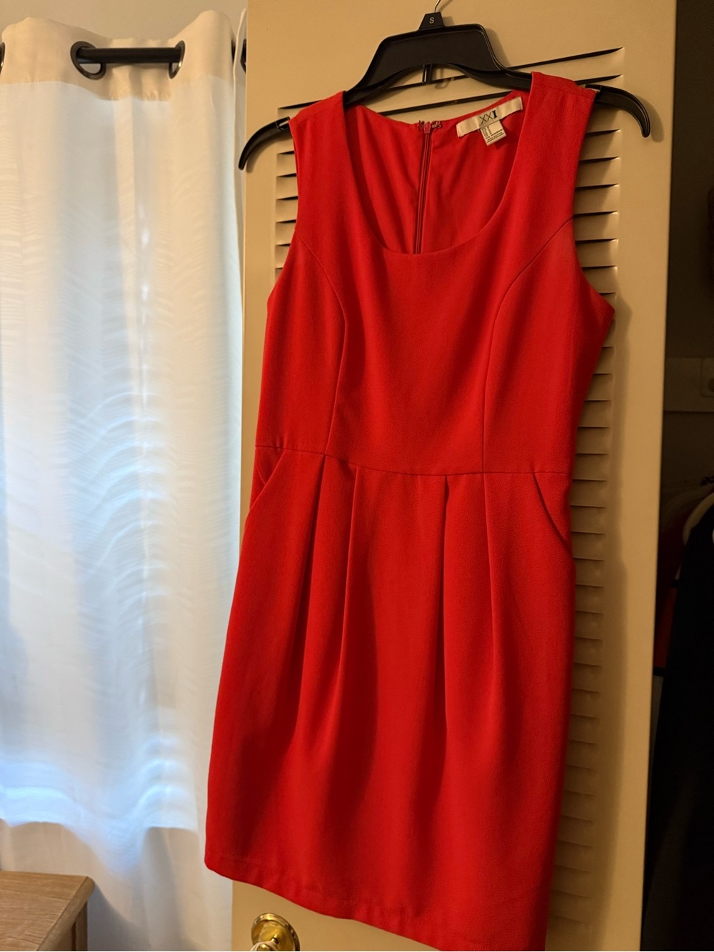 Forever 21 Red Sleeveless Fit-and-Flare Mini Dress